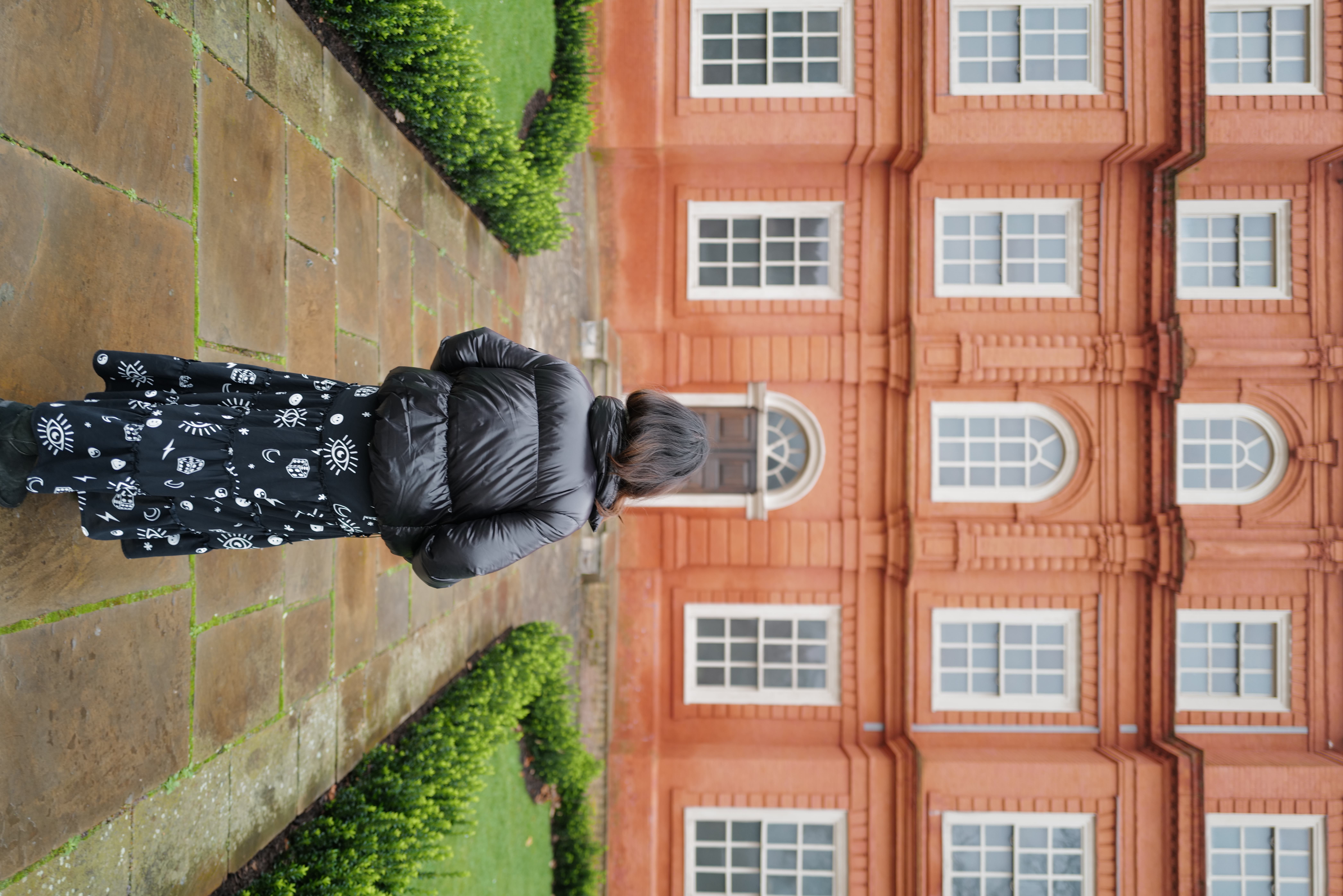 Amanda exploring the streets of London on a food research trip